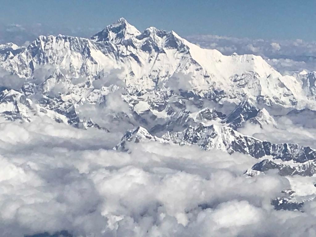 Nepal, Tibet e Butão vista da ida desde Nepal a Butao