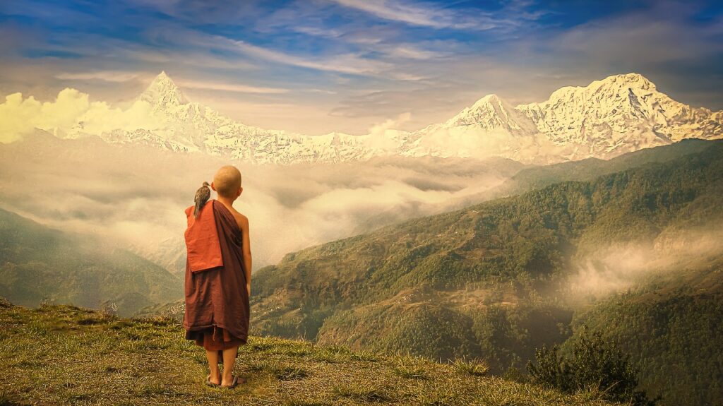 Retiro espiritual no Nepal